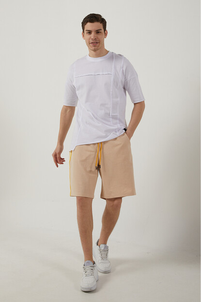 2D2B Erkek Basic Yanı Biye Detaylı Cepli  Şort