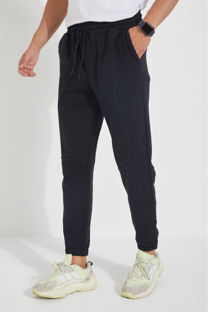 2D2B Erkek Regular Fit Lastik Paça Beli Lastikli  Dikiş Detaylı Eşofman Altı