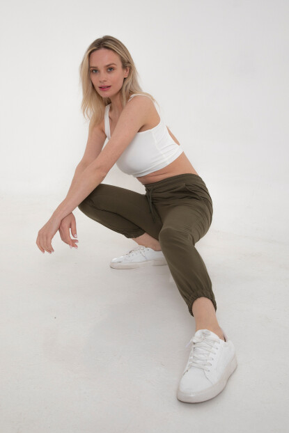 2D2B Kadın Bel Ve Paça Lastikli Eşofman Altı