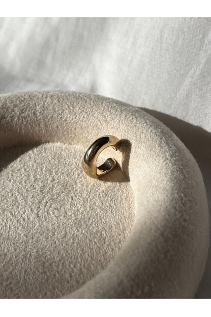 NATURE Çelik Düz Gold earcuff