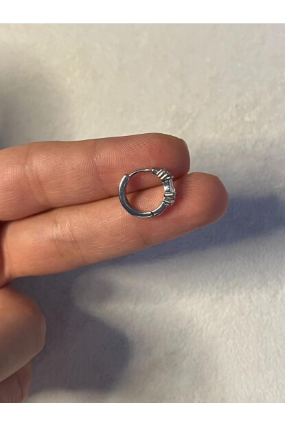 NATURE Cerrahi Çelik Zirkon Taşlı Helix Halka Piercing