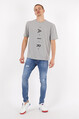 2d2b Erkek Basic Oversize Air Baskılı Kısa Kol T-Shirt
