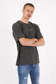 2d2b Erkek Basic Oversize Brooklyn Baskılı Kısa Kol T-Shirt