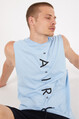2d2b Erkek Basic Rahat Kesim Air Baskılı Kolsuz T-Shirt