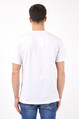 2D2B Erkek Sıfır Yaka Basic Oversize Baskılı T-Shirt 