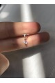 NATURE Cerrahi Çelik Sallantılı Zirkon Taşlı Rose Gold 0,5cm  Halka Piercing